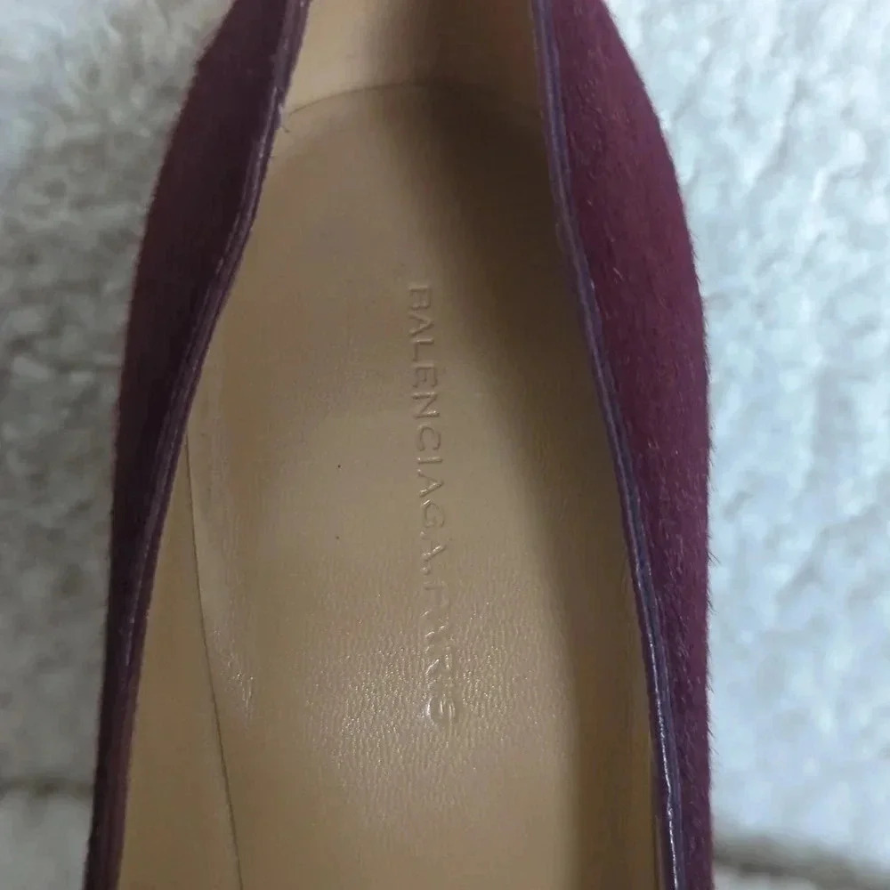Balenciaga Deep Maroon Red Ponyhair Pumps/Heels - Picture 9 of 9